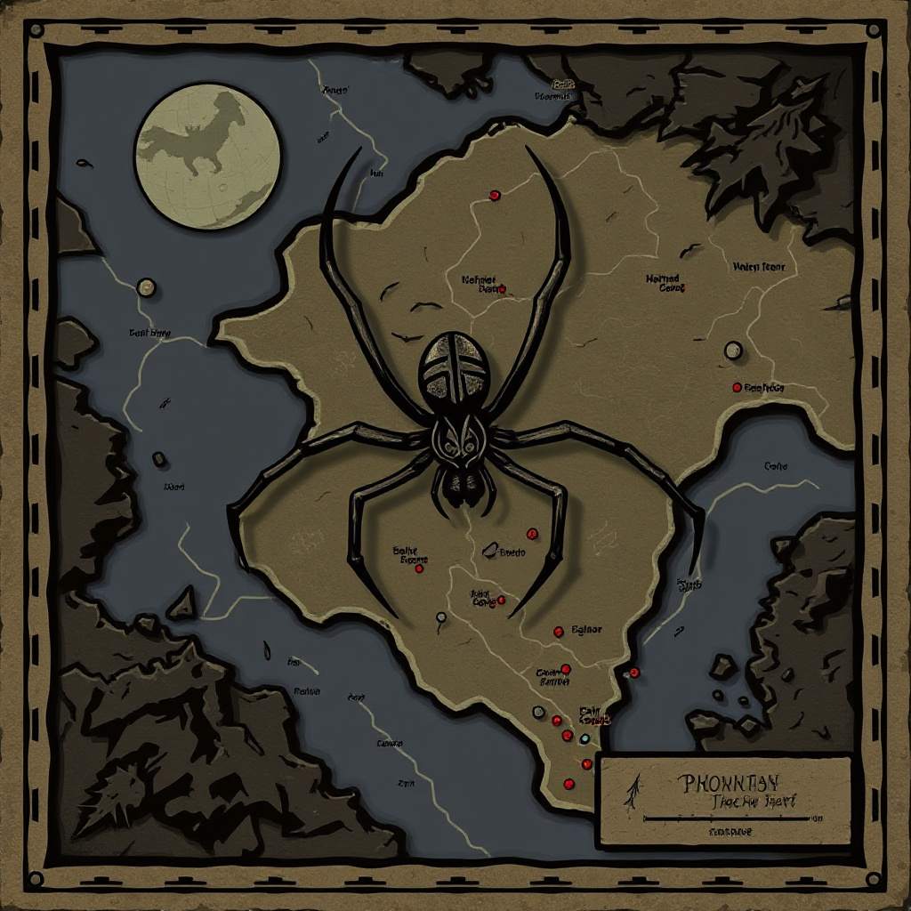 Map of Creature Feature Attack (Giant Spider etc.)